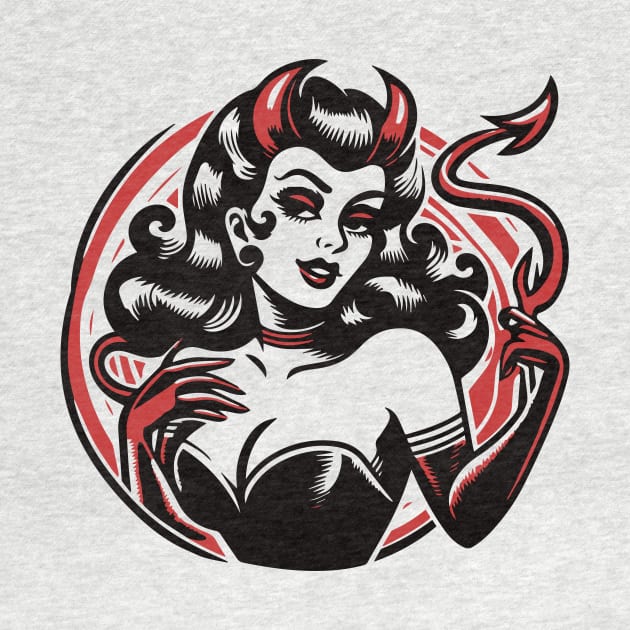 Retro Devil Girl by n23tees